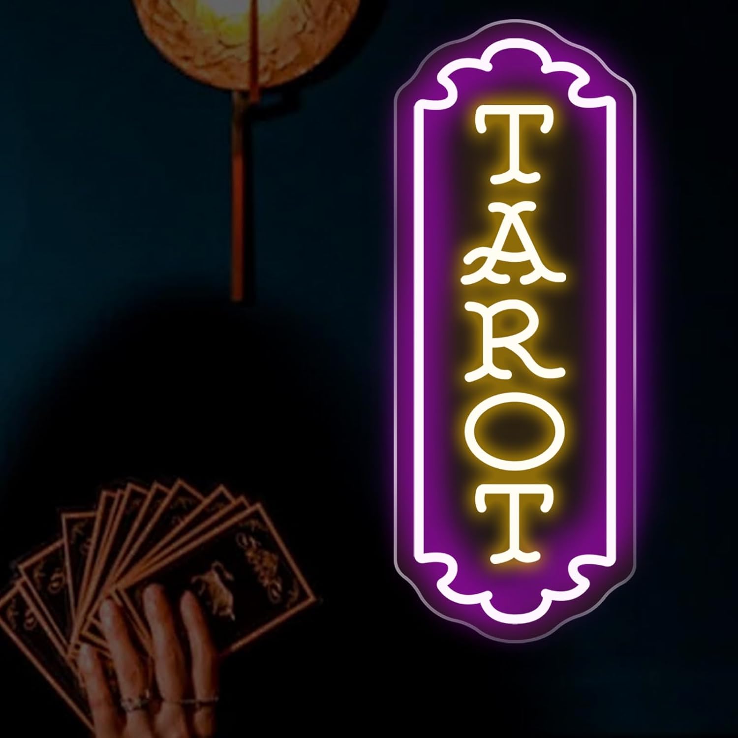 Party Games Game - Tarot Neon Sign USB Powered Mystical