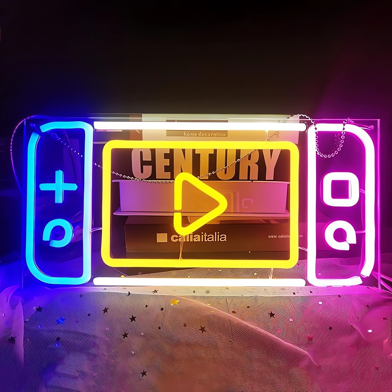 Party Games Switch 1 - 1 game switch neon sign, art