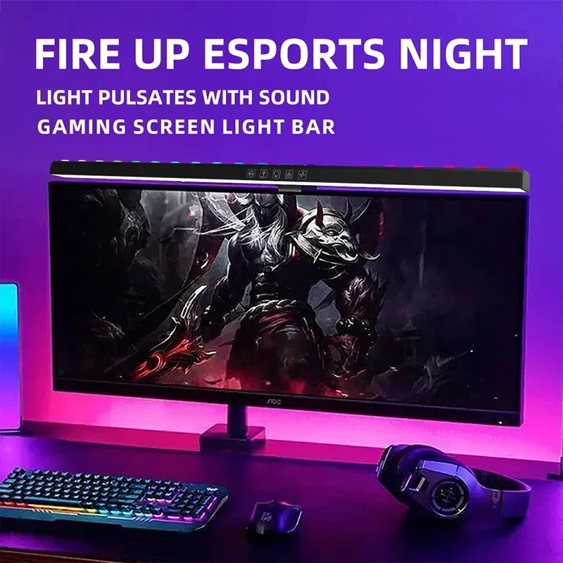 Party Games On Switch - RGB Atmosphere Pickup Light Bar Computer
