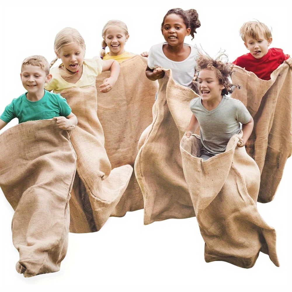 Sack Race Bag - 6 Pack Large Burlap Potato Sack