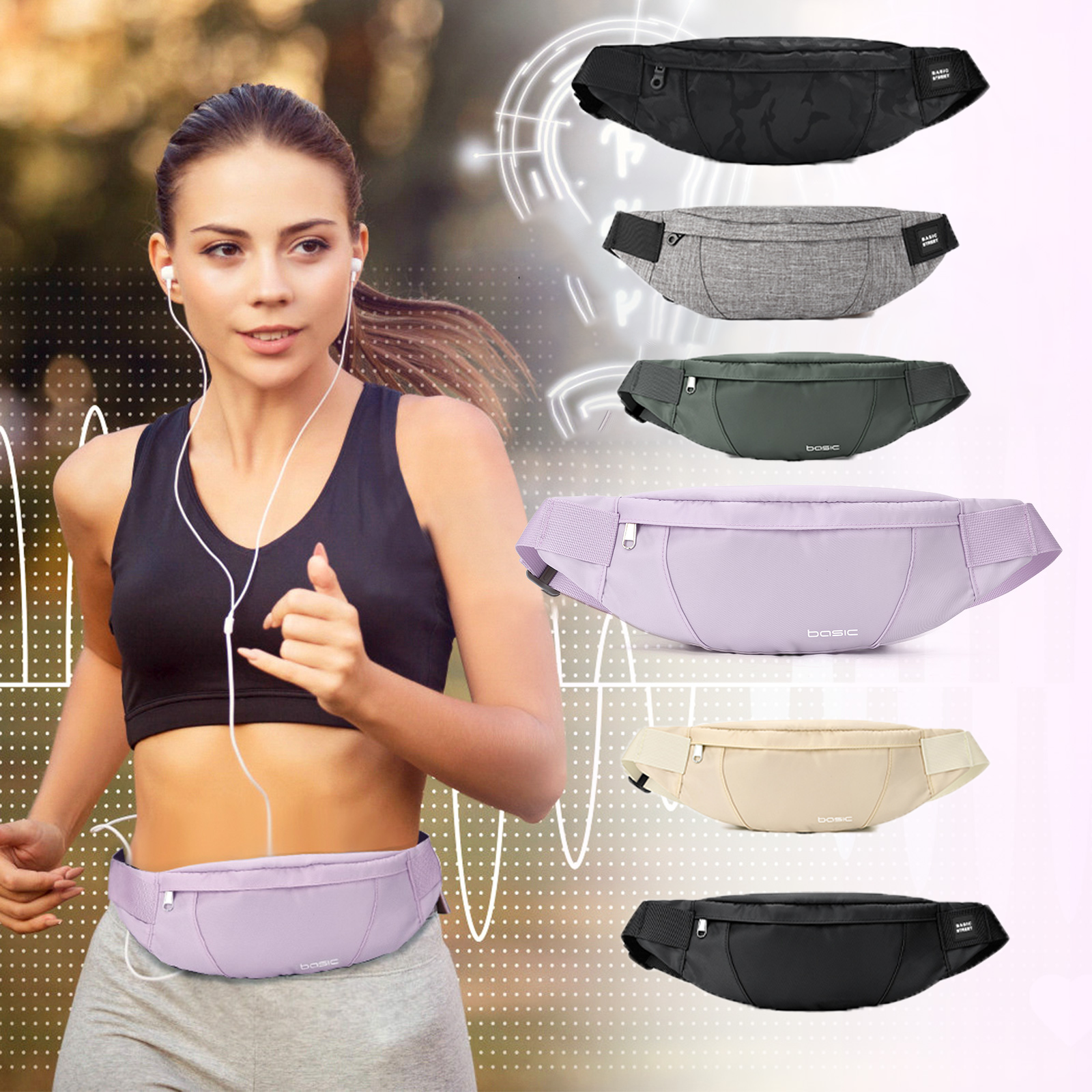Sack Race Bag - Fashion Running Waist Bag Waterproof Sports