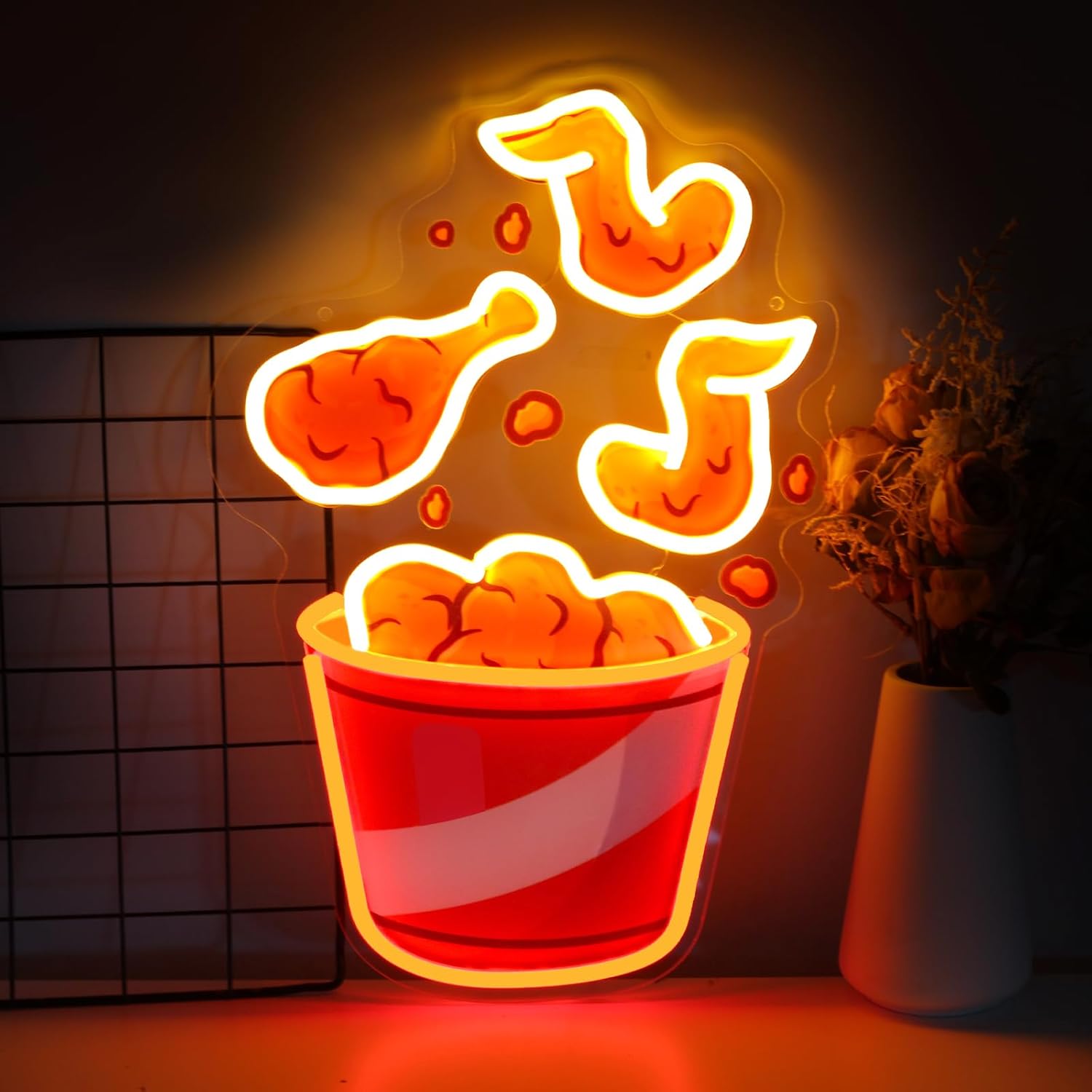 Fried Chicken Neon Sign USB Di – обзор и цена Party Games Shop