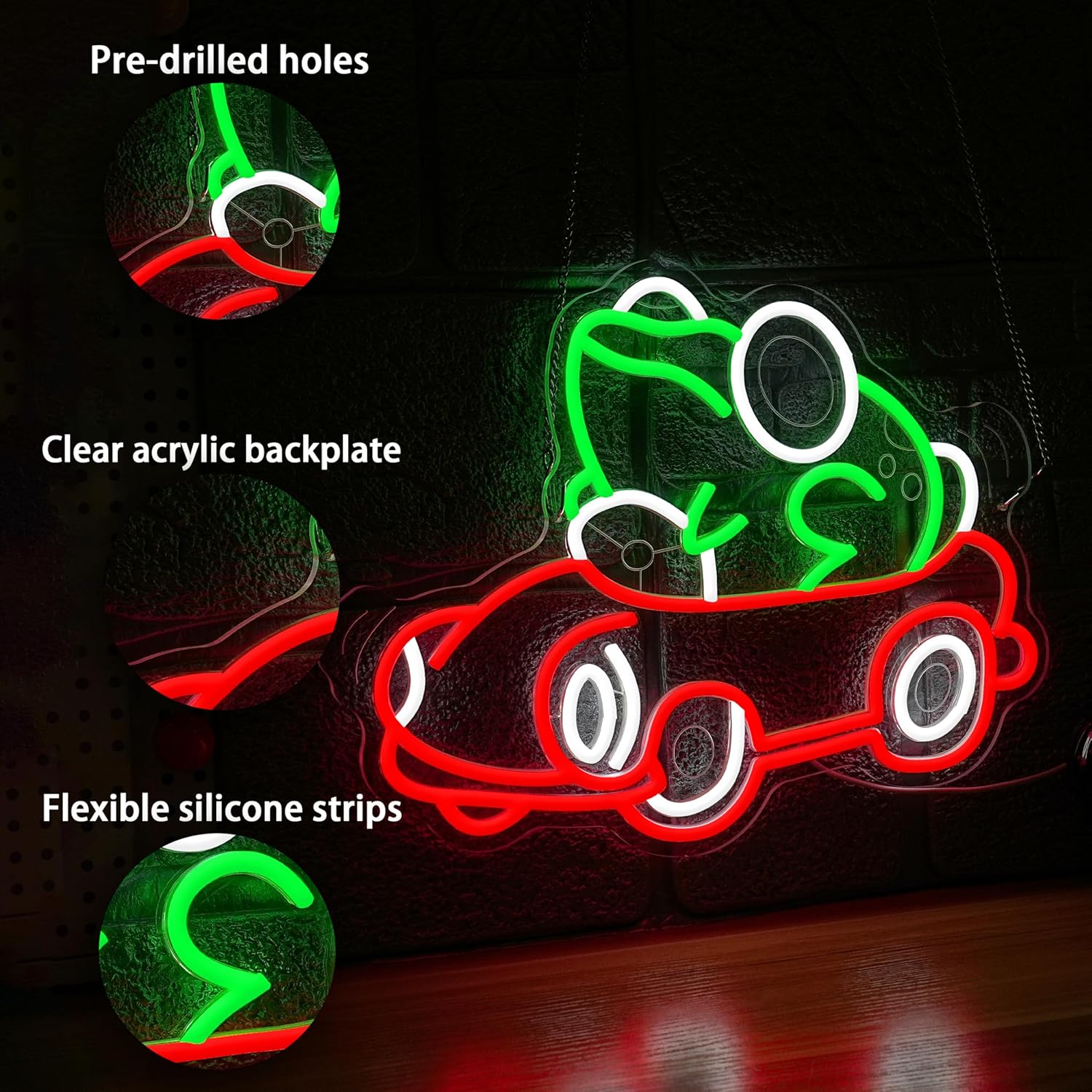 Frog Driving Car Neon Sign Art – обзор и цена Party Games Game