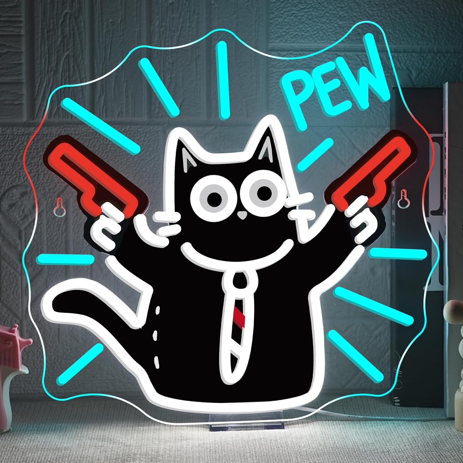 Cat Neon Sign USB Dimmable LED – обзор и цена Party Games Shop