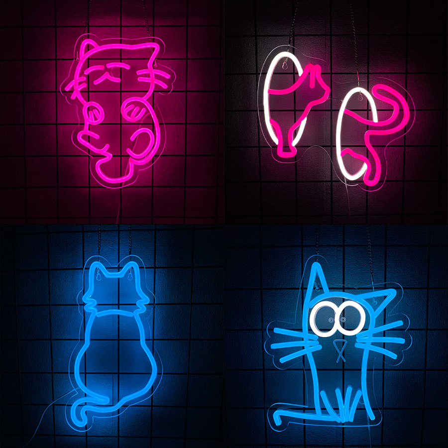Cat Series Neon Sign For Wall  – обзор и цена Party Games Shop