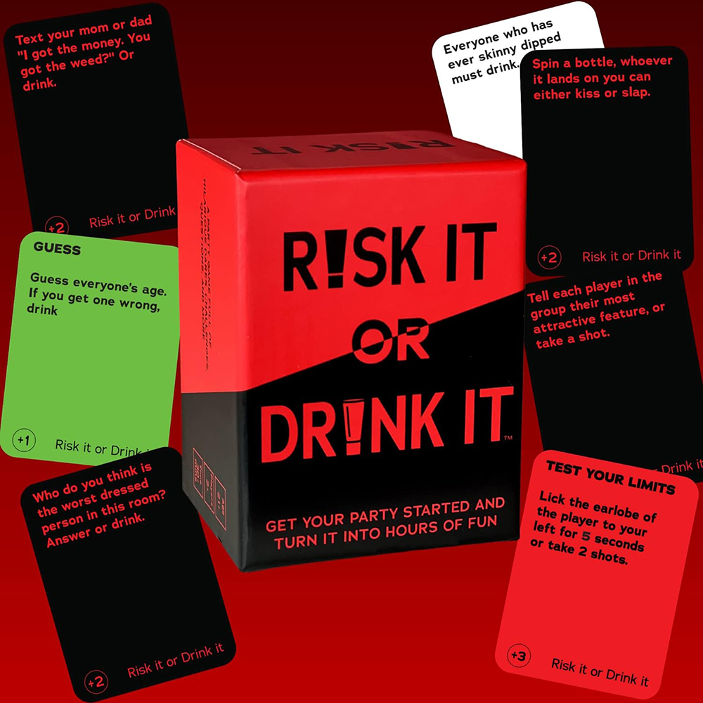 Risk It Or Drink It Fun Party  – обзор и цена Party Games Adults Drinking