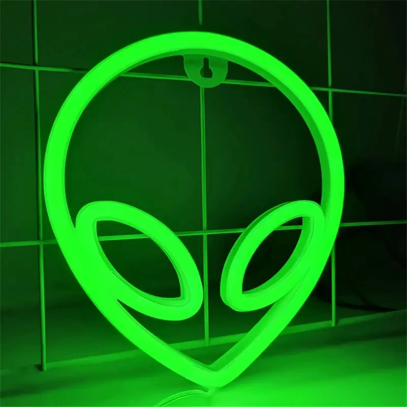 Green Alien Neon Signs for Wal – обзор и цена Party Games Switch