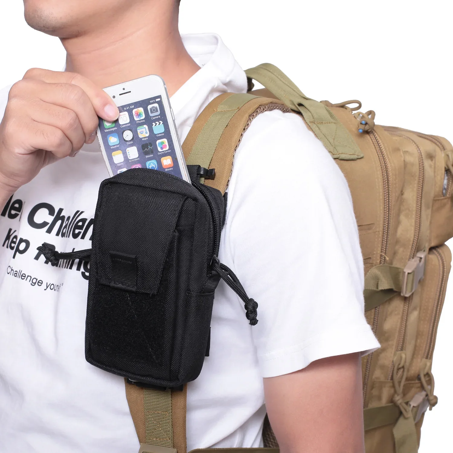 Molle Backpack Strap Bag Phone – обзор и цена Sack Race Bag