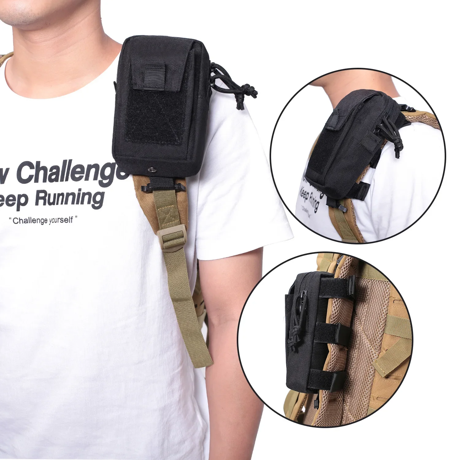 Molle Backpack Strap Bag Phone – обзор и цена Sack Race Bag