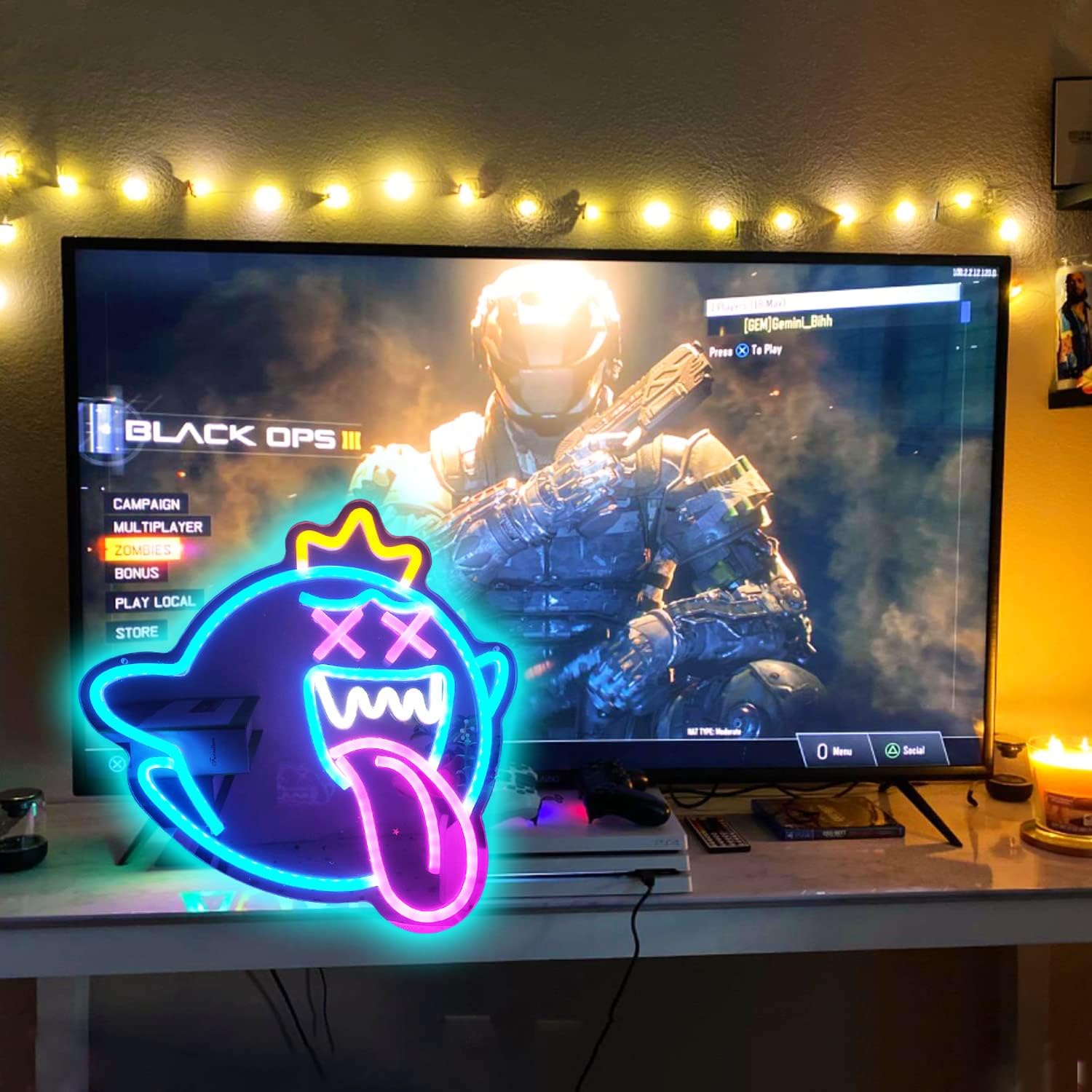 King Boo Neon Sign Ghost Led N – обзор и цена Party Games Switch