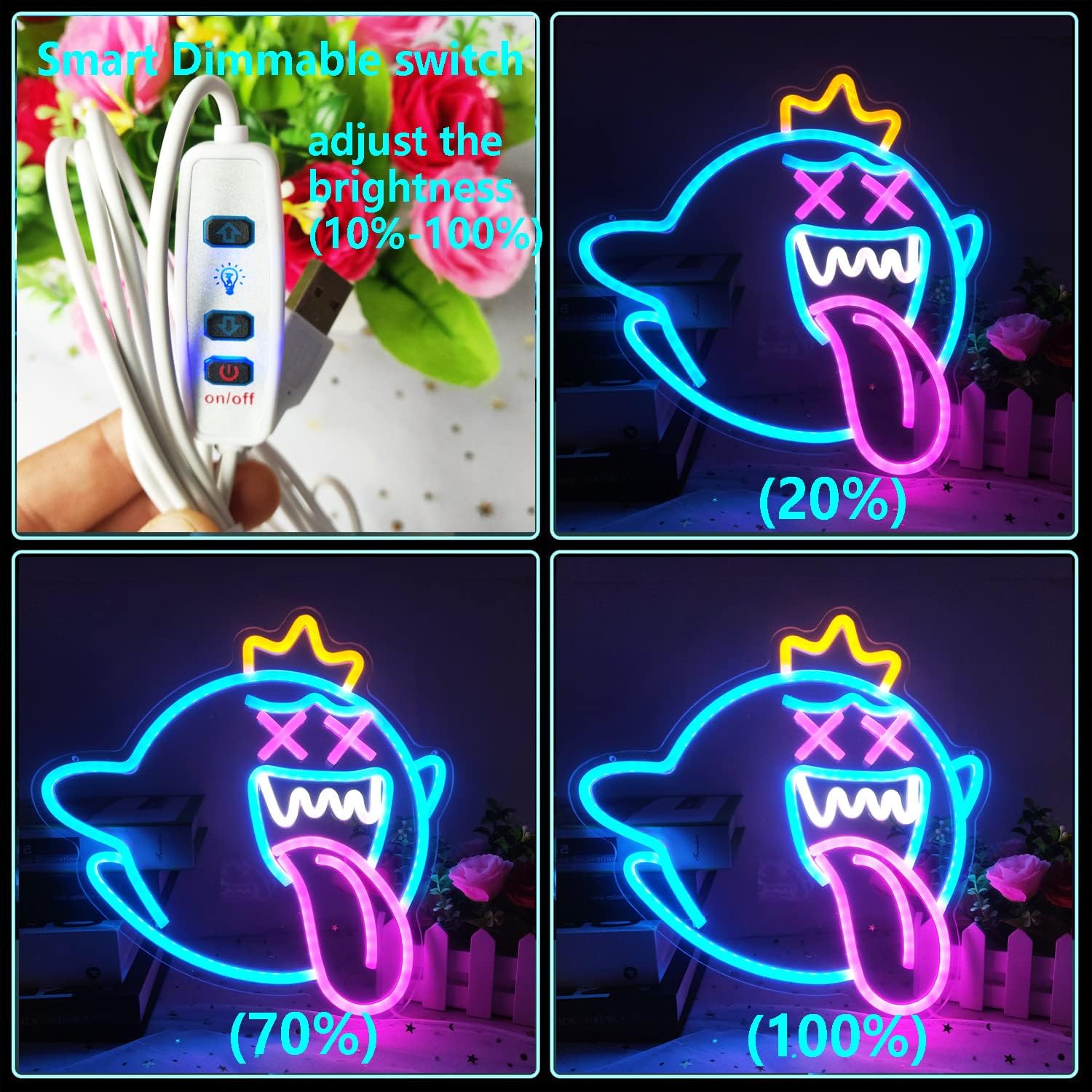 King Boo Neon Sign Ghost Led N – обзор и цена Party Games Switch