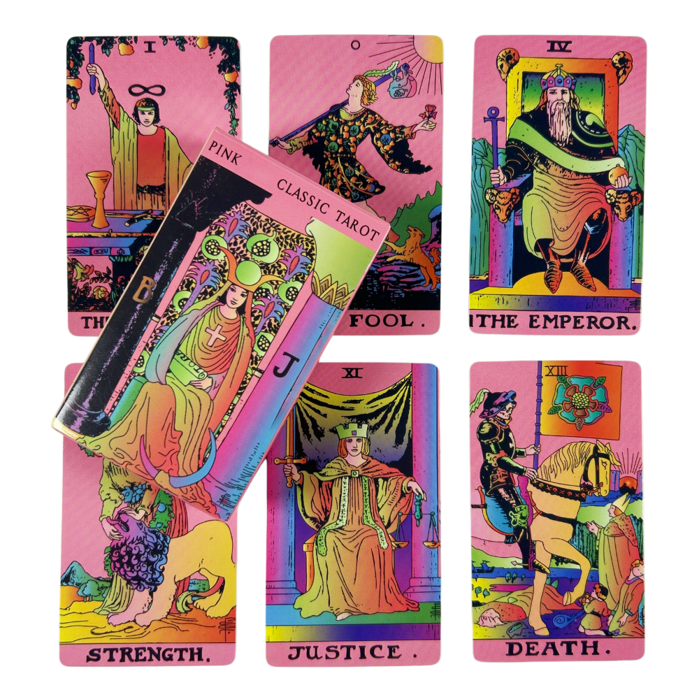 Pink Rider Tarot Card Deck 78  – обзор и цена Party Games Mystery
