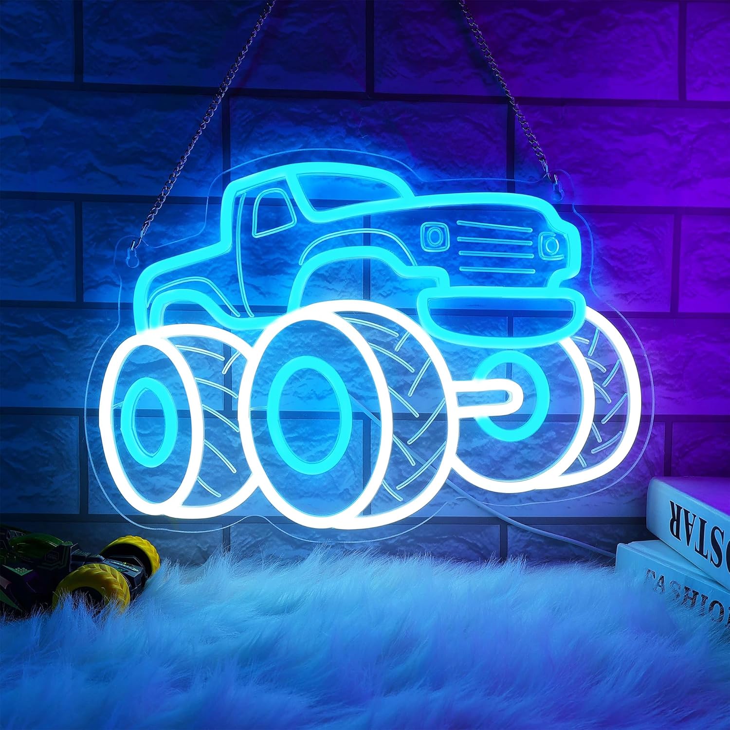 Truck Neon Sign USB Dimmable L – обзор и цена Party Games Shop