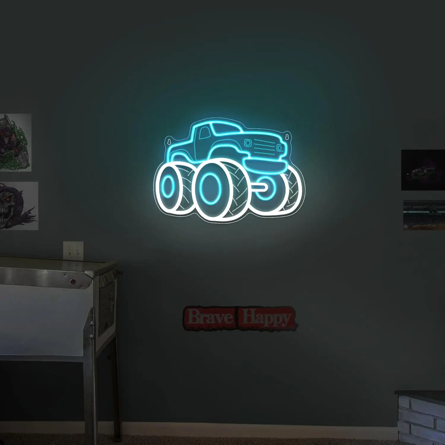 Truck Neon Sign USB Dimmable L – обзор и цена Party Games Shop