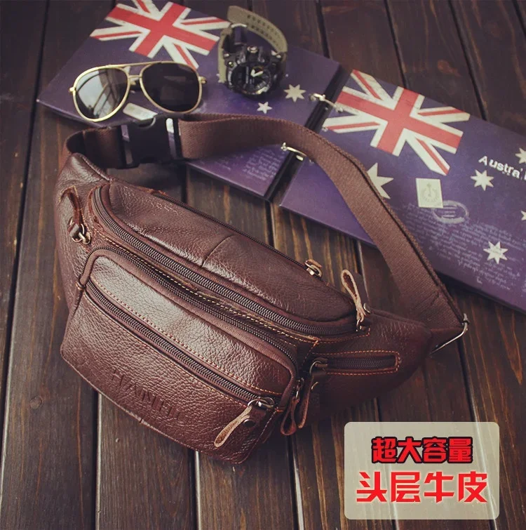 Genuine Cowhide Leather Waist  – обзор и цена Sack Race Bag