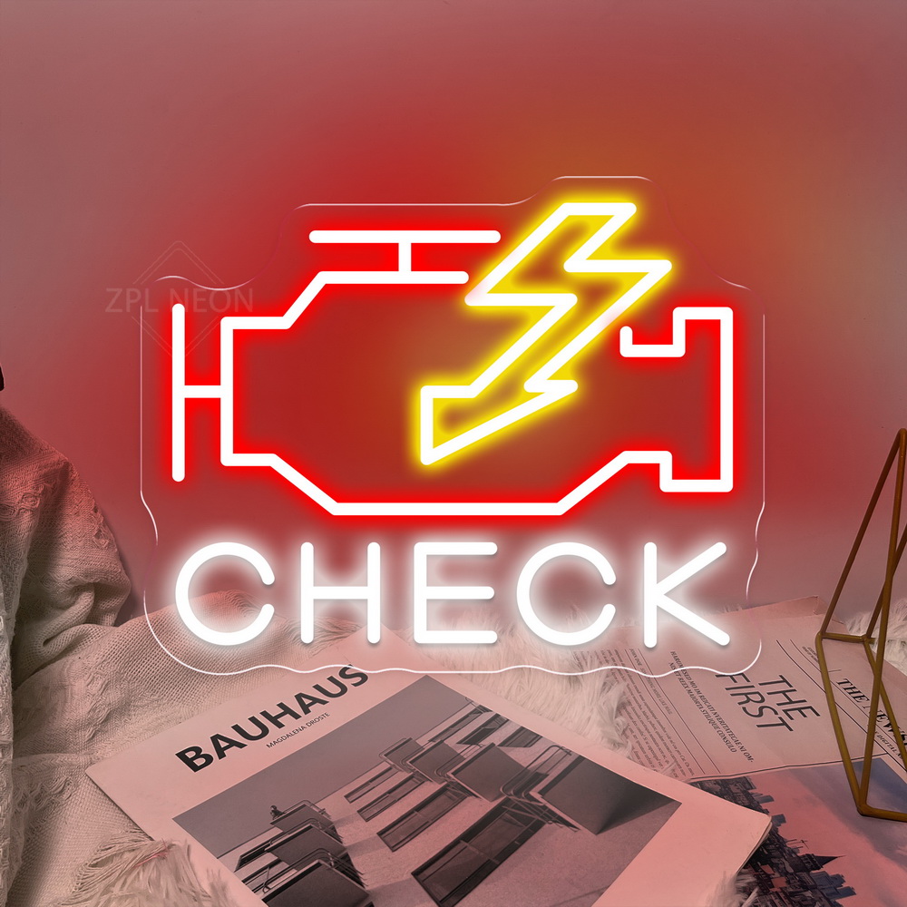 Check Engine Neon Sign Led Lig – обзор и цена Party Games Shop