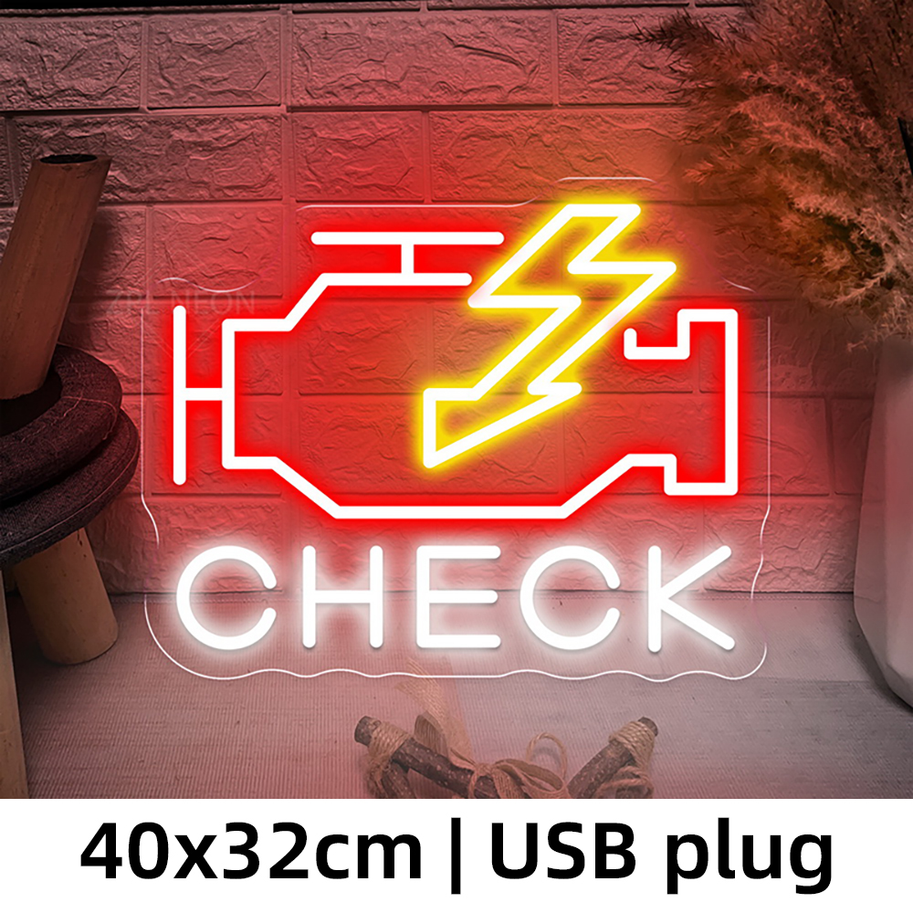 Check Engine Neon Sign Led Lig – обзор и цена Party Games Shop