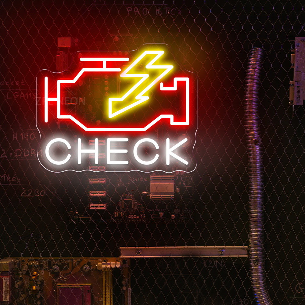 Check Engine Neon Sign Led Lig – обзор и цена Party Games Shop
