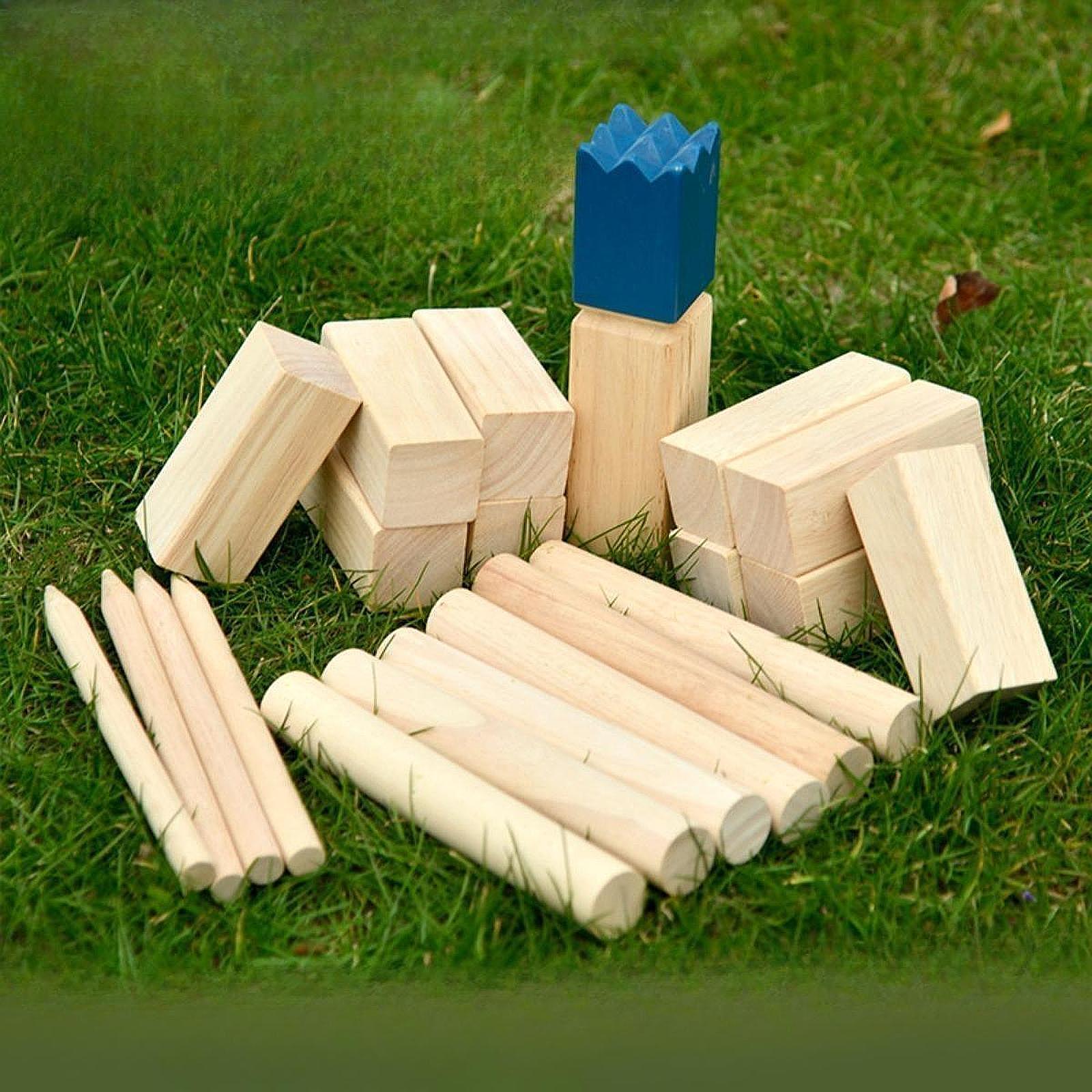 Kubb Wooden Toss Outdoor Game  – обзор и цена Kubb Game Yard