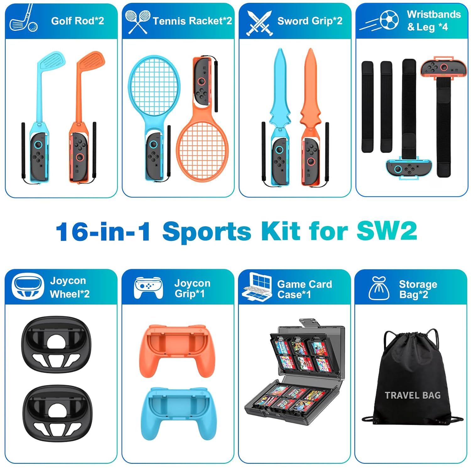 BEBONCOOL Switch 2 Sports Acce – обзор и цена Party Games Switch 1
