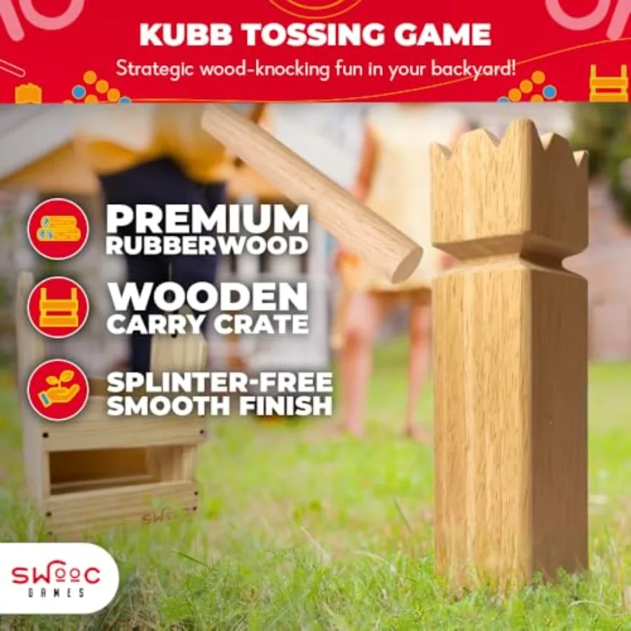 Backyard Kubb Game Set Premium – обзор и цена Kubb Game Yard