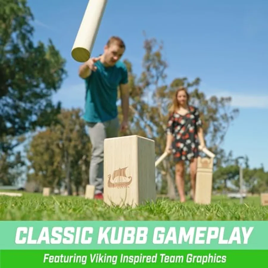 Kubb Yard Game Set - Outdoor W – обзор и цена Kubb Game Yard