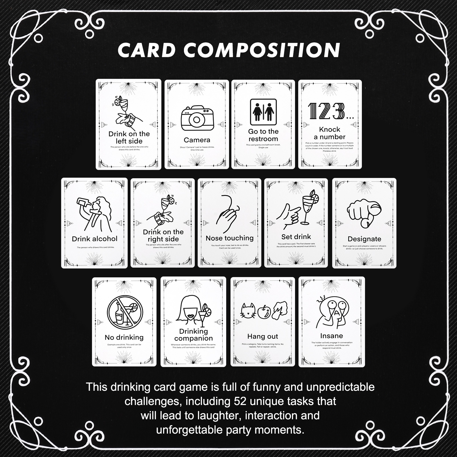 Adult Drinking Game Cards – 52 – обзор и цена Party Games Adults Drinking