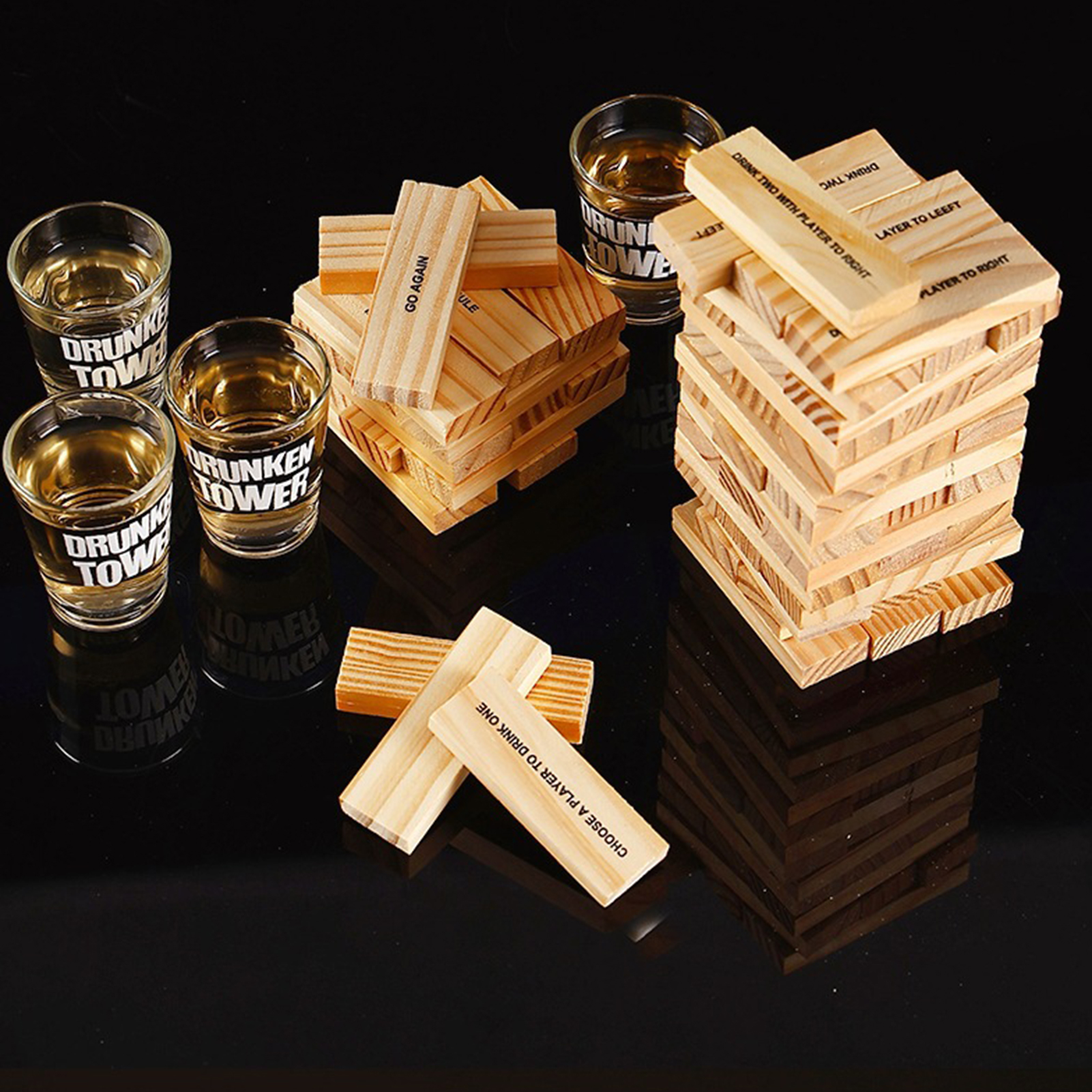 Wooden Stacking Drinking Game  – обзор и цена Party Games Adults Drinking