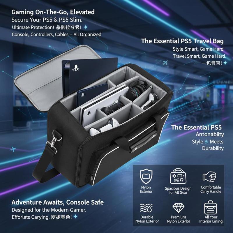 Game Console Suitcase 17x12x7  – обзор и цена Party Games Ps5