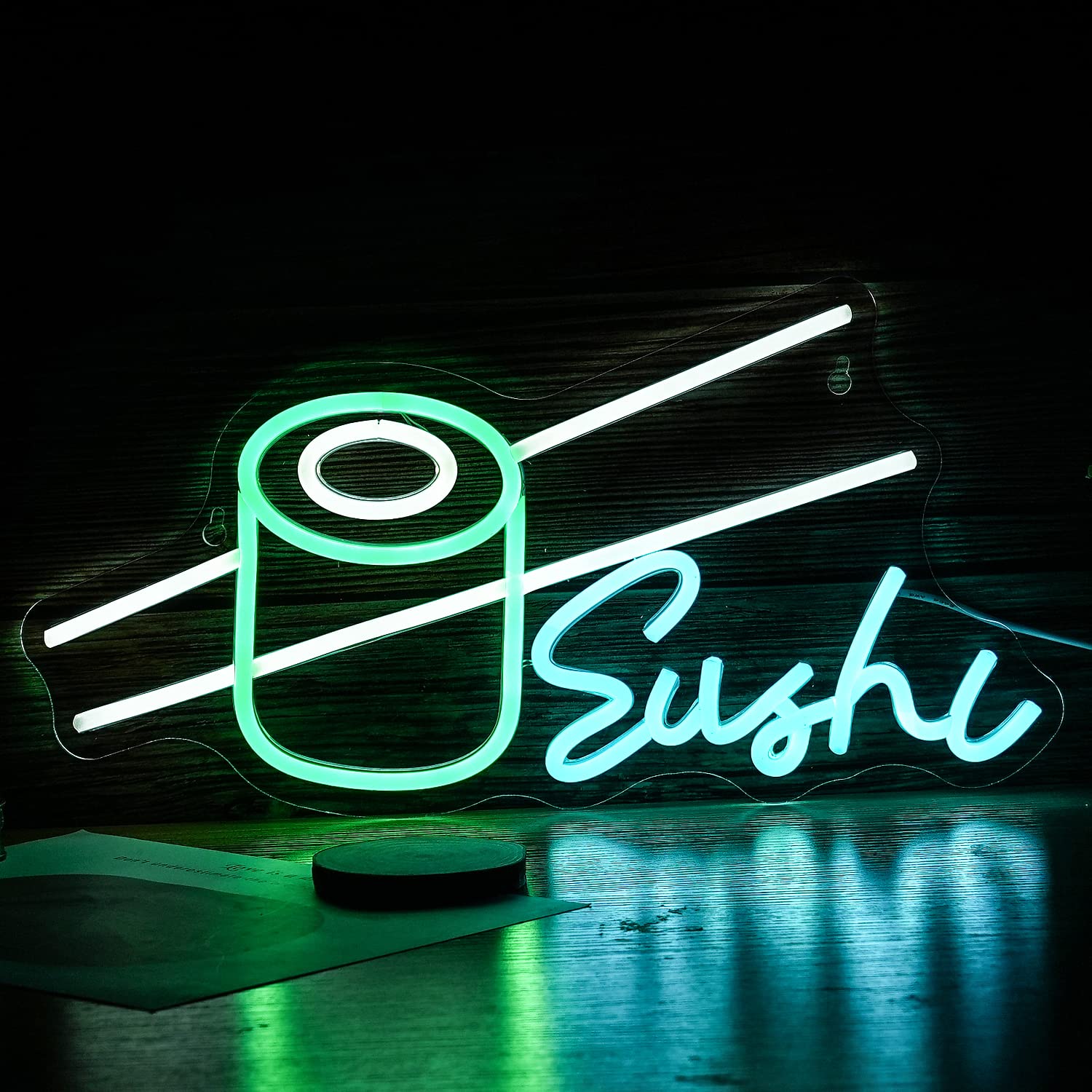 Sushi Neon Sign Bar Wine Glass – обзор и цена Party Games Shop