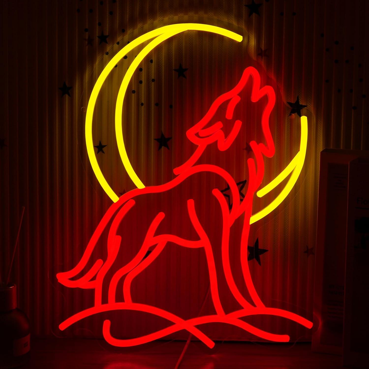 Howling Wolf Neon Sign Dimmabl – обзор и цена Party Games Game